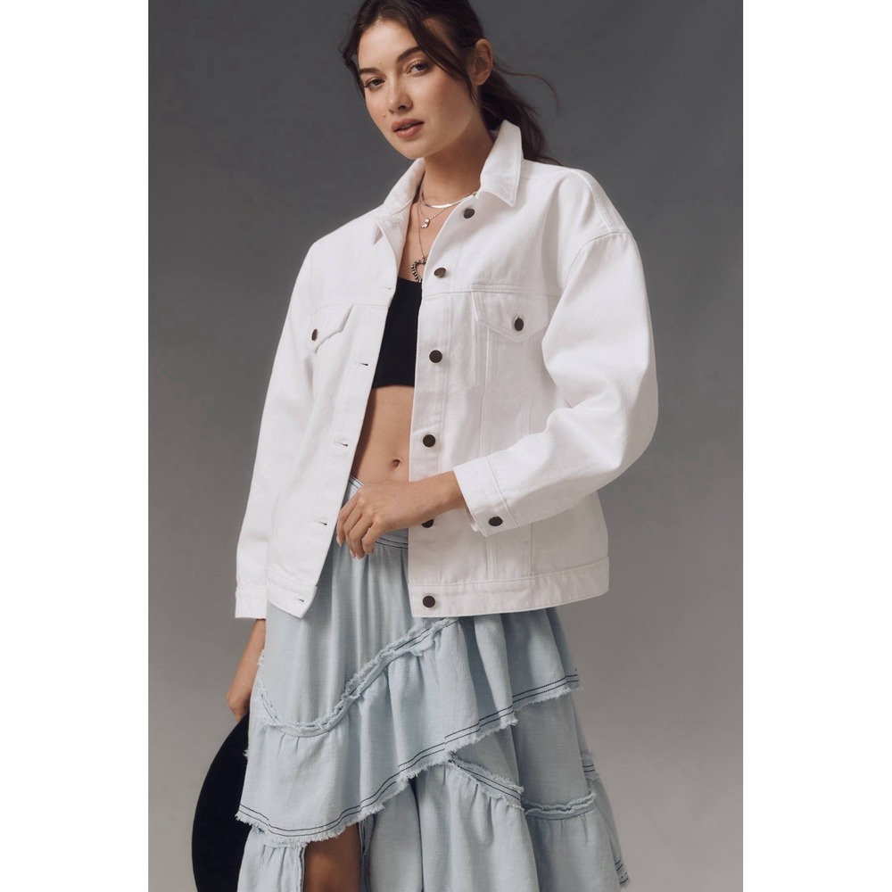 Pilcro by Anthropologie Weston Denim Boyfriend Jacket NWOT SIZE S